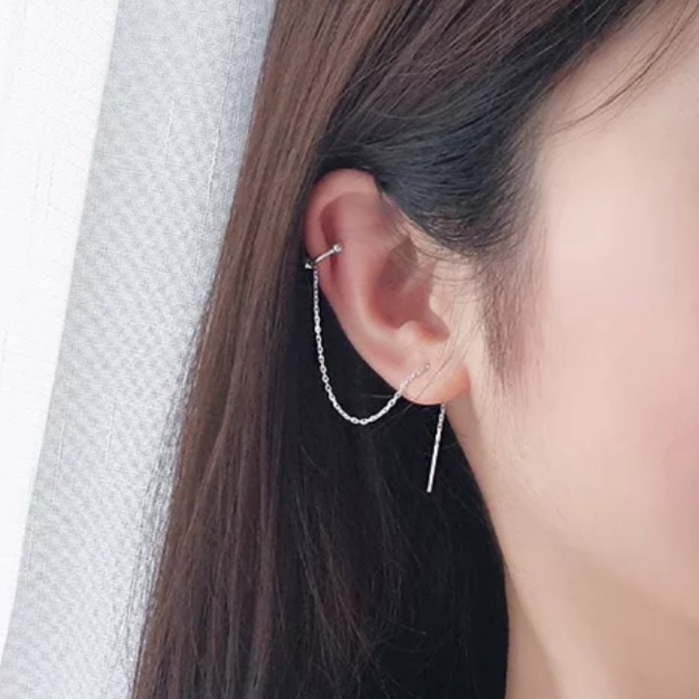 • Nadia • Cuff with Threader Earring 1 pc - Picture 2 of 4